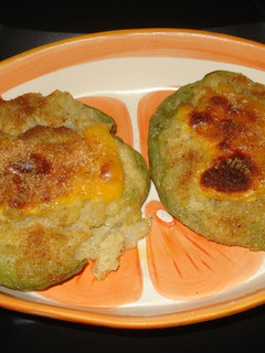 Una foto de Chayotes rellenos