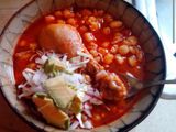Pozole de pollo