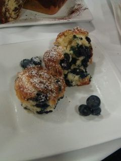 Una foto de Muffins (panquecitos) perfectos de Blueberrie con cubierta Strussel