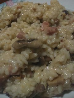 Una foto de Risotto funghi con dados de beacon