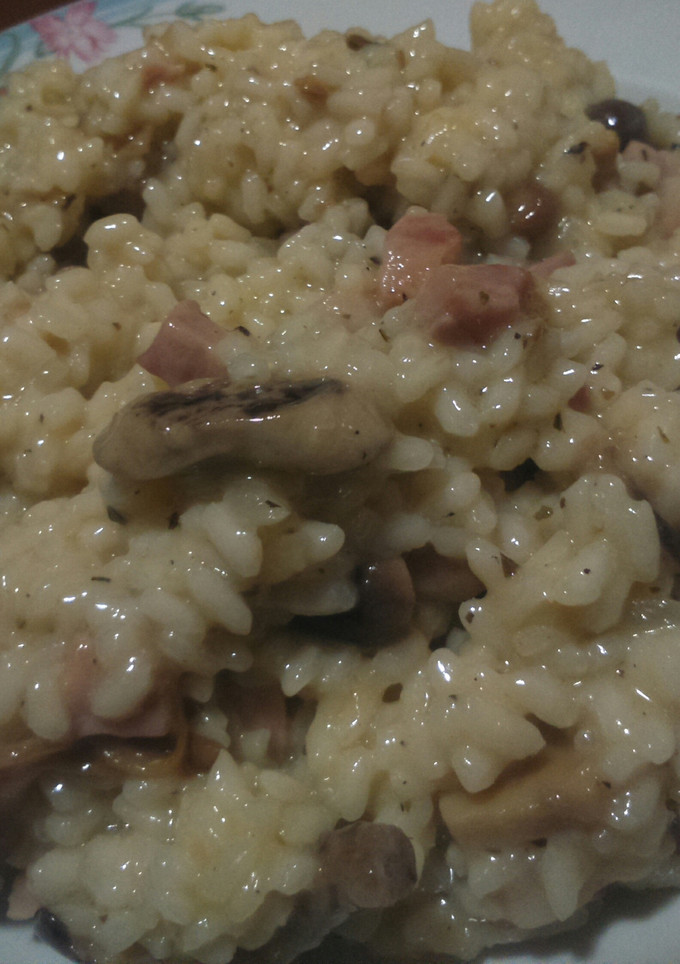 Una foto de Risotto funghi con dados de beacon