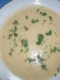Vichyssoise de ostras o porrusalda de ostras