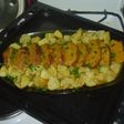 Erizo con patatas (es un plato de carne)