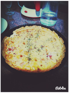 Una foto de Quiche jamón y queso