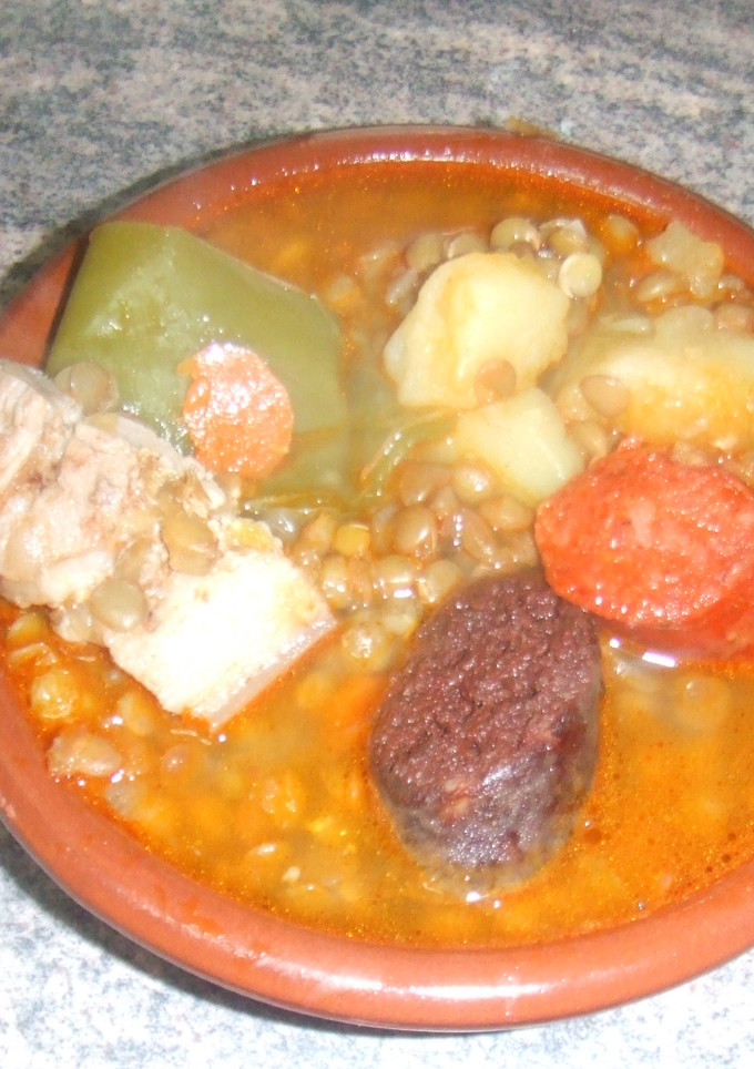 Una foto de Lentejas con chorizo