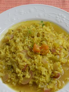 Una foto de Arroz amarillo
