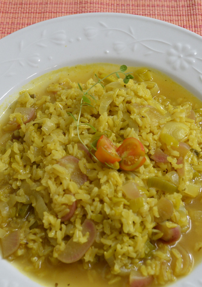 Una foto de Arroz amarillo