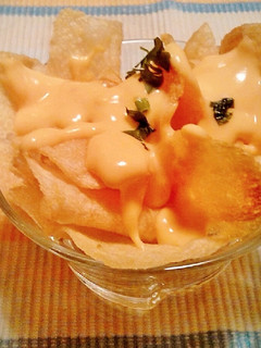 Una foto de Dip con crema de Mimolette
