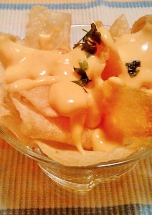 Una foto de Dip con crema de Mimolette