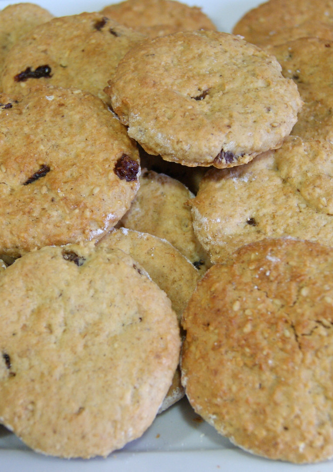 Una foto de Galletas integrales con pasas sultanas