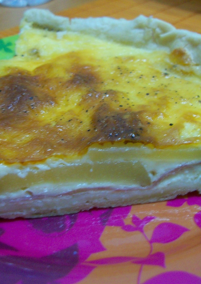 Una foto de Quiche de jamón y queso