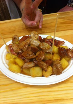 Una foto de Salchipapas