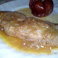 Foto principal de Cinta de lomo en salsa de cebolla y manzana