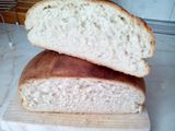 Hogaza de pan con semilla de lino