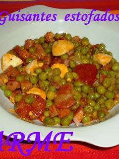 Una foto de Guisantes estofados