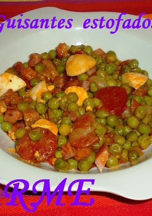 Una foto de Guisantes estofados