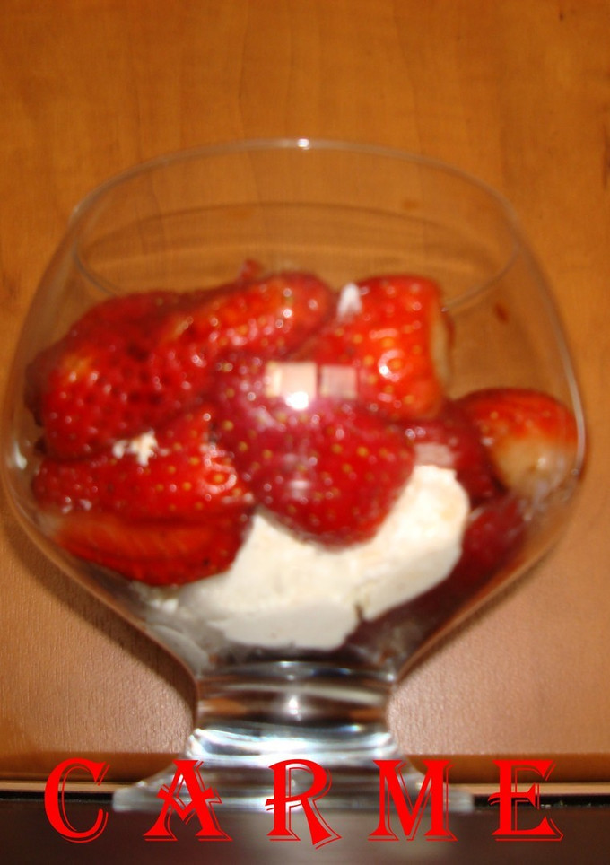 Una foto de Fresas balsámicas con mascarpone