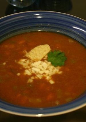 Una foto de Sopa de tortilla