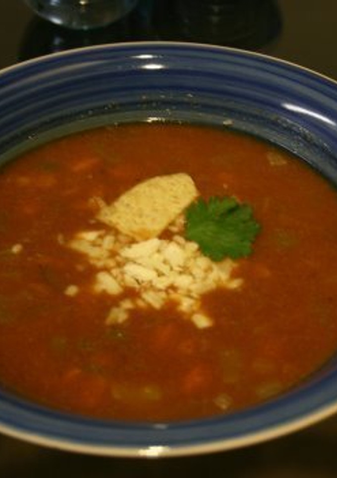 Una foto de Sopa de tortilla