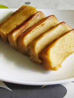 Una foto de Flan de galletas y manzana al microondas