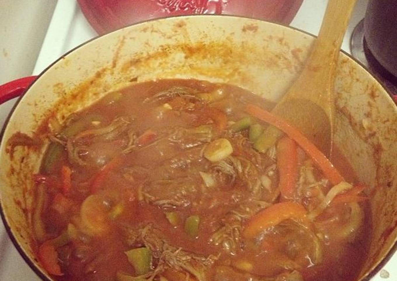 Ropa vieja clásica cubana