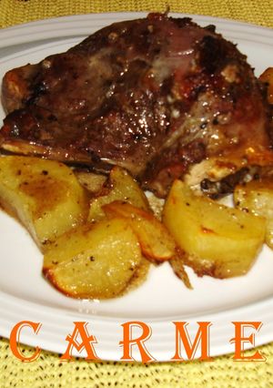 Una foto de Carrilleras asadas a la sidra