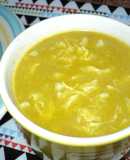 Sopa crema de verduras y pollo