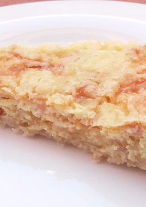 Una foto de Quiche de beicon y cebolla