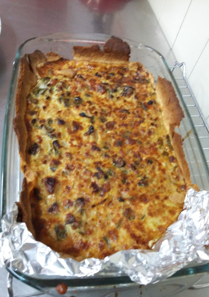 Una foto de Quiche de verduras