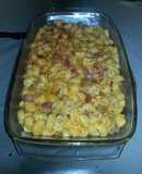 Pasta con jamón y queso