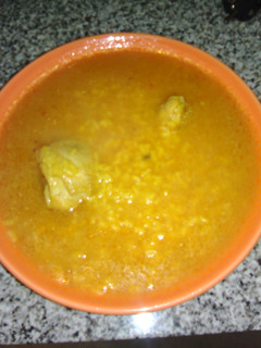 Una foto de Arroz caldoso con curcuma