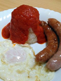 Una foto de Arroz blanco con tomate (cubana)