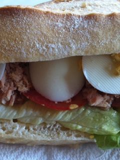 Una foto de Bocadillo vegetal