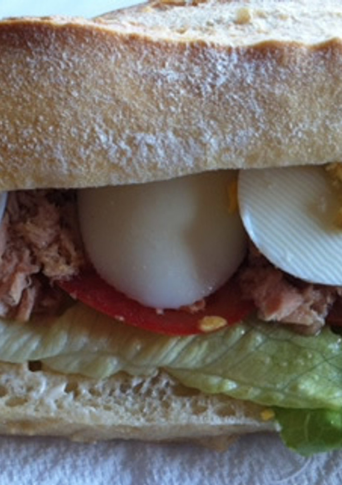 Una foto de Bocadillo vegetal