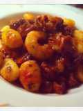 Gnocchi con Ragu' de Pulpo y Langostinos