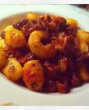 Gnocchi con Ragu' de Pulpo y Langostinos