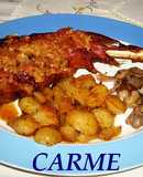 Cabrito asado con frutos secos