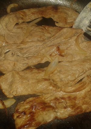 Una foto de Bisteces de res en jugo de limón