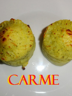 Una foto de Timbal de puré de patatas gratinado