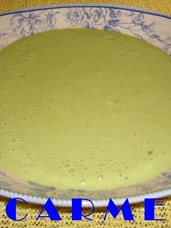 Una foto de Crema de brocoli y patatas