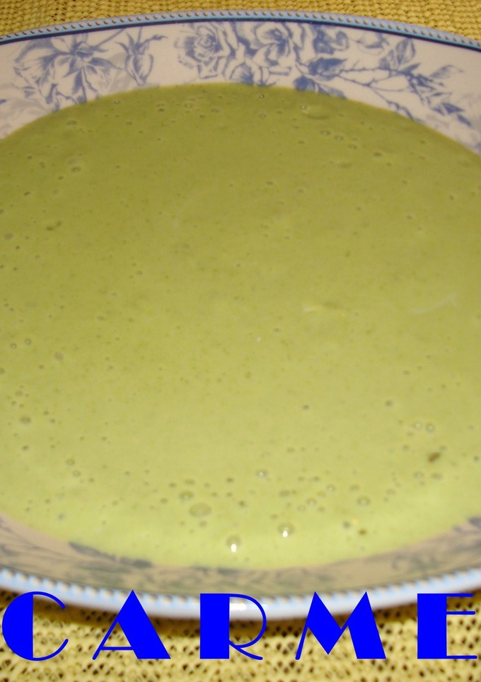Una foto de Crema de brocoli y patatas
