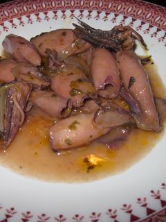 Una foto de Calamares en salsa