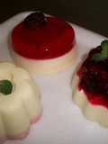Panna cotta con frutos rojos