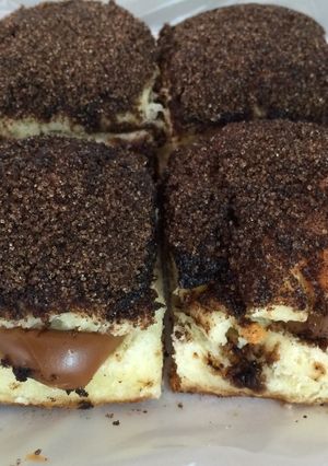 Una foto de Tortitas negras rellenas 