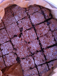 Una foto de Tarta de bizcocho de chocolate