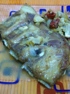 Una foto de Falda de cordero al horno