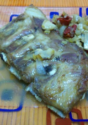 Una foto de Falda de cordero al horno