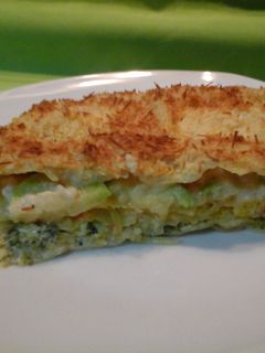 Una foto de Lasaña de verduras