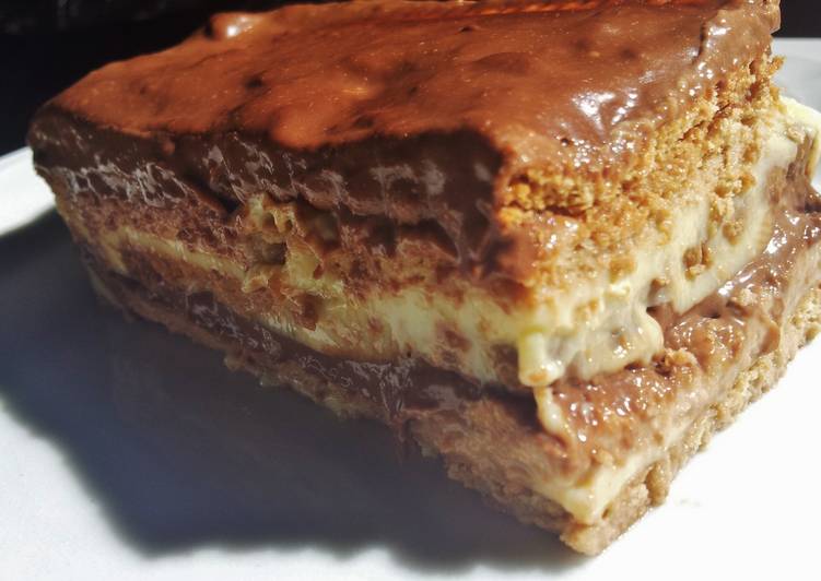 Tarta De Galletas Flan Y Chocolate Sin Azúcar Receta De Maricruzm Cookpad<script async src=