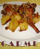 Conejo al horno a la catalana